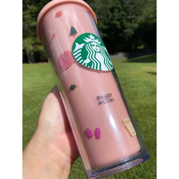 . Starbucks + Ban.do HTF Pink Sweater Weather Pumpkin Spice Tumbler/Cold Cup - Picture 4 of 15
